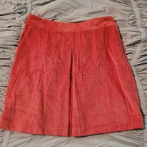 1901 BNWOT cordurouy "red slate" skirt 18 pockets